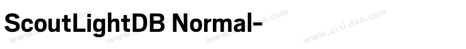 ScoutLightDB Normal字体转换